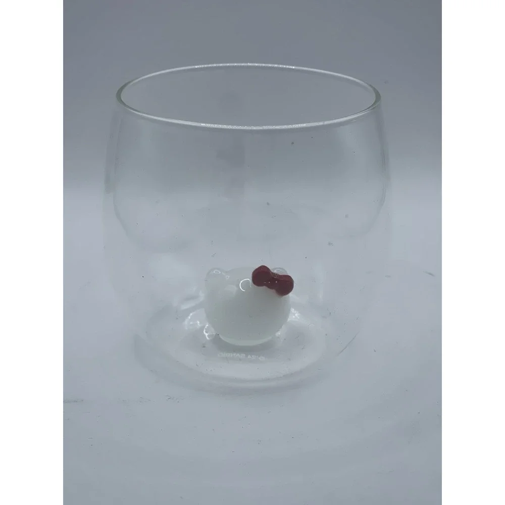 Hello Kitty and Mimmy 3D Icon Short Drinking Glasses‎ 13.5 Oz